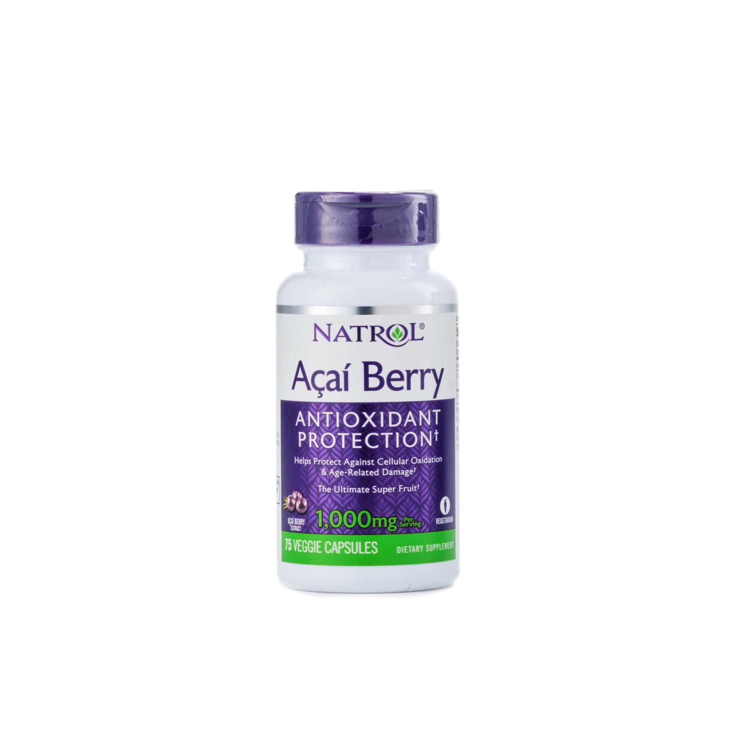 Natrol Acai Berry Antioxidant Protection 1,000mg 75 Capsules