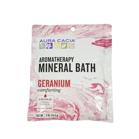 Aura Cacia Mineral Bath Comforting Geranium 70g