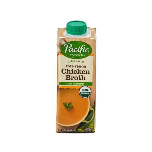 Pacific Organic Low Sodium Free Range Chicken Broth 240ml