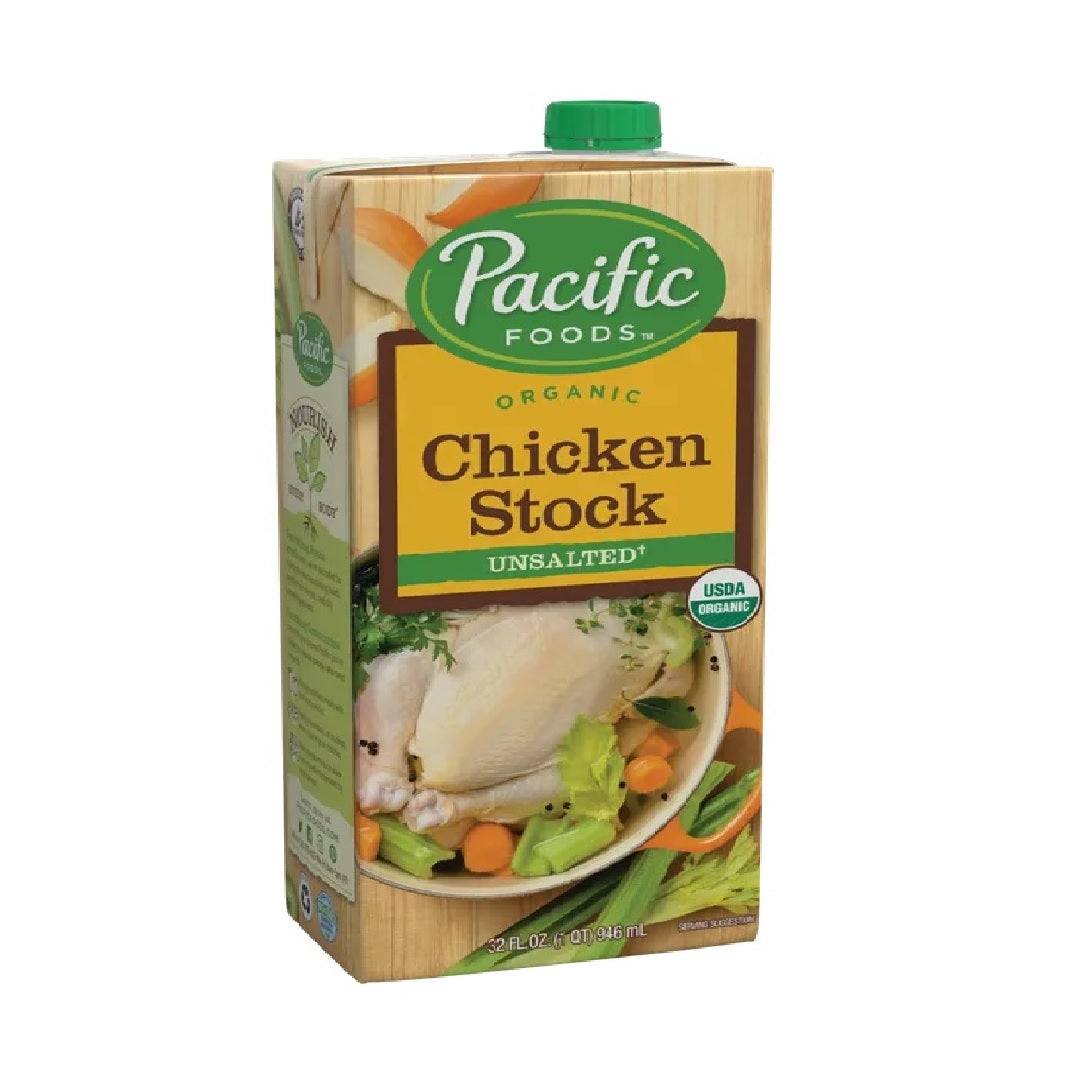 Pacific Foods Organic Chicken Stock Unsalted 946ml