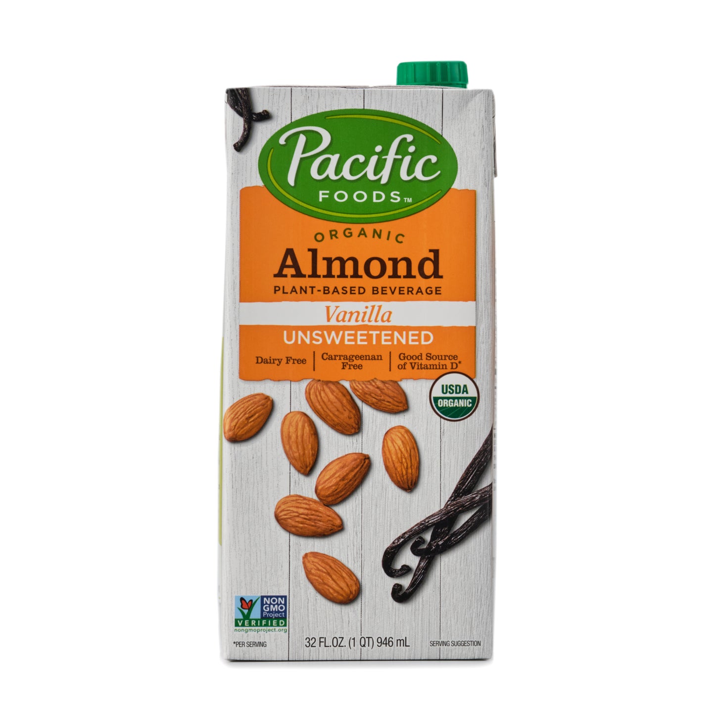 Pacific Unsweetened Vanilla Almond Milk 946ml