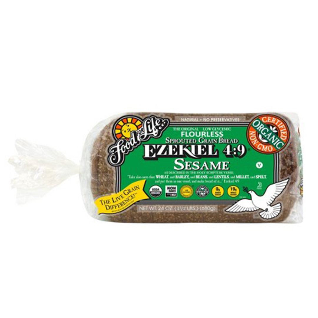 Frozen Food for Life Ezekiel Sesame Sprouted Whole Grain Bread 680g