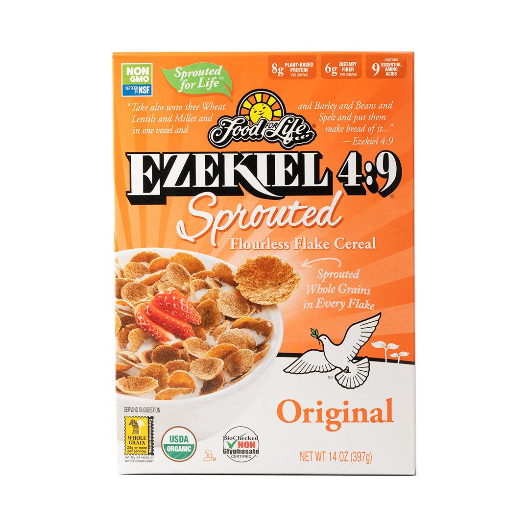 Food for Life Ezekiel 4:9 Sprouted Flourless Flake Cereal Original 397g