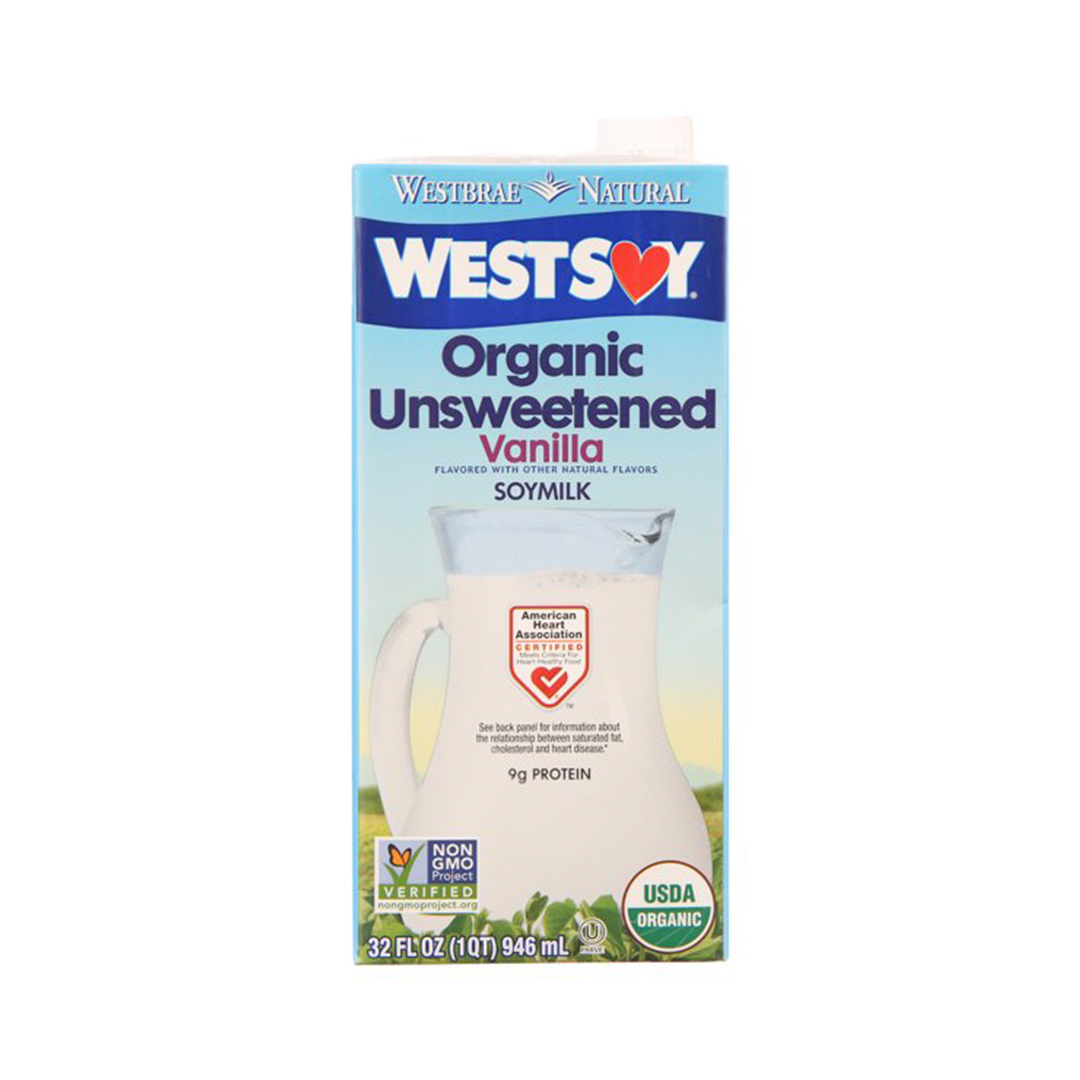 Westsoy Organic Unsweetened Vanilla Soy Milk 946ml – Healthy Options