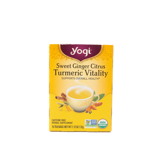 Yogi Sweet Ginger Citrus Turmeric Vitality Tea 16 tea bags