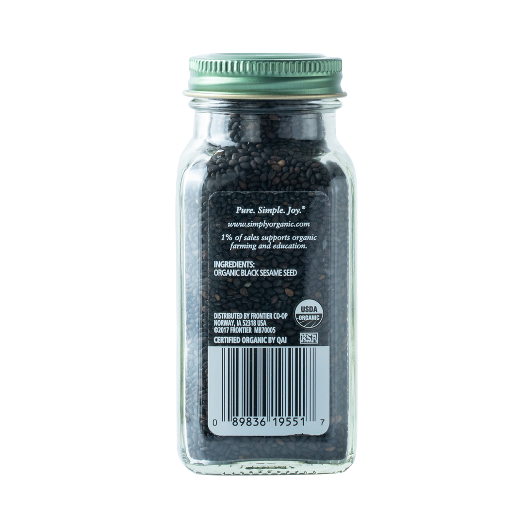 Simply Organic Black Sesame Seed 93g – Healthy Options