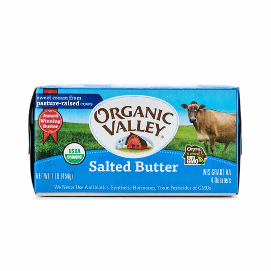 Chilled Organic Valley Salted Butter 454g