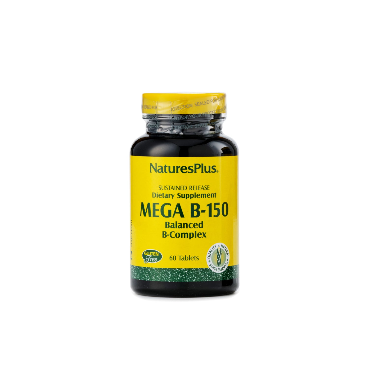 Nature's Plus Sustained Release Mega B-150 Balanced B Complex 60 Table ...