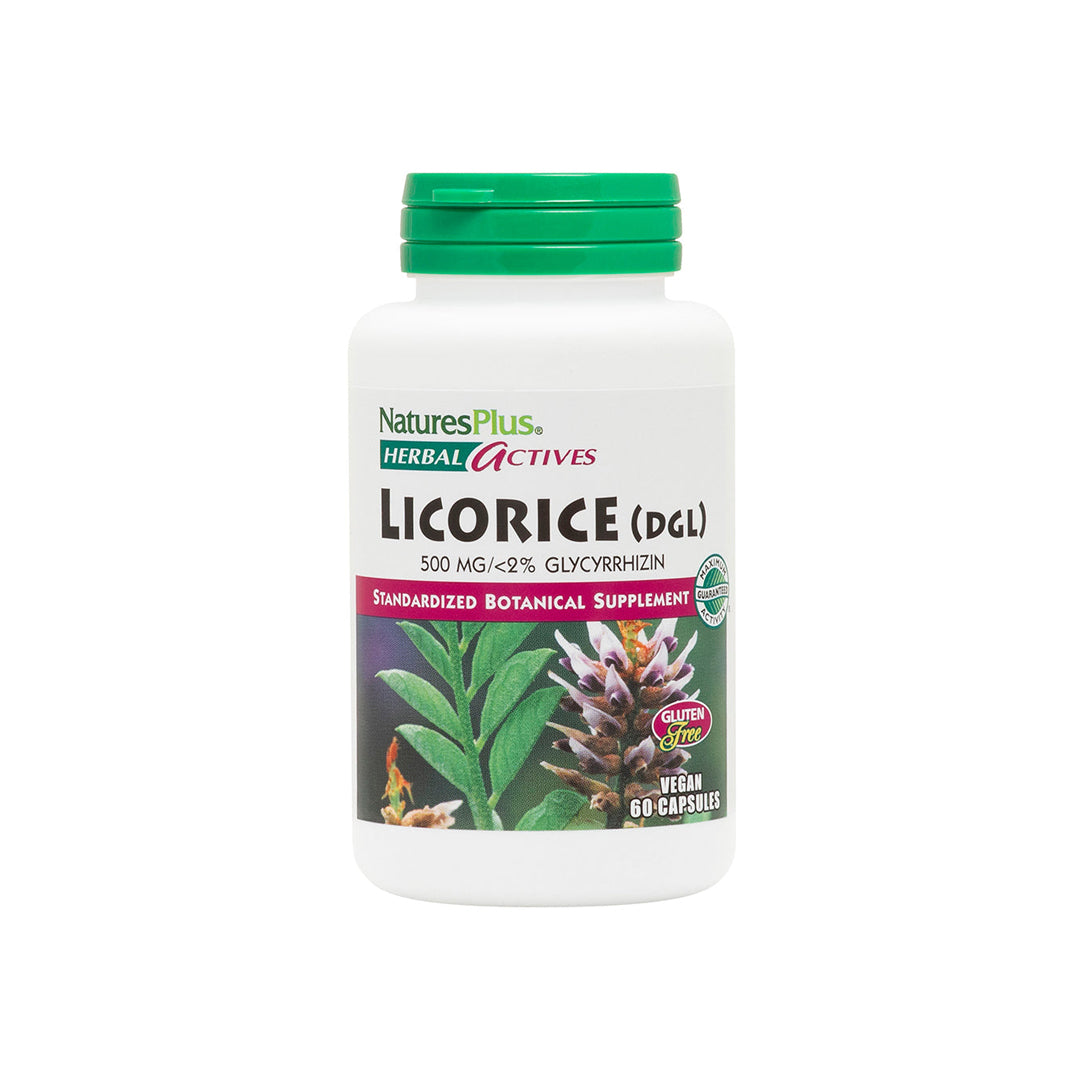 Nature's Plus Licorice (Dgl) 500 mg 60 Vegan Capsules