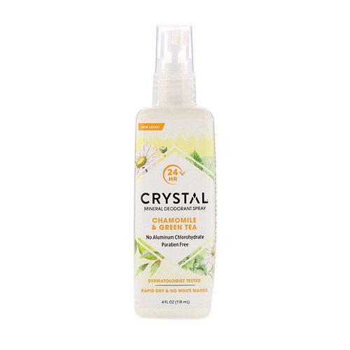 Crystal Body Chamomile & Green Tea Mineral Spray Deodorant 118ml