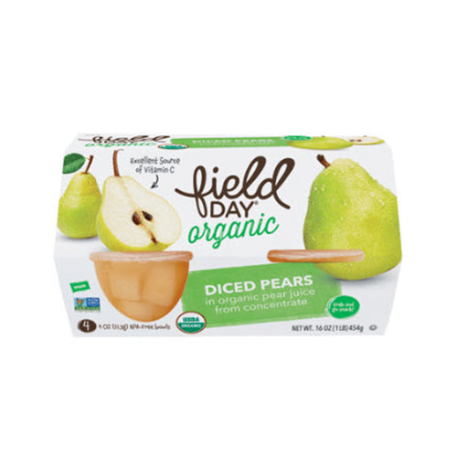 Field Day Organic Diced Pears 454g