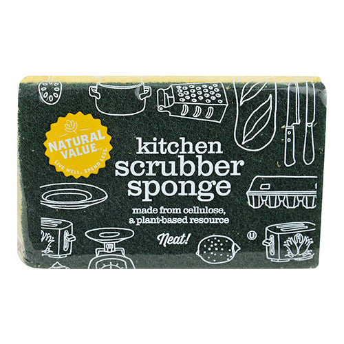 Natural Value kitchen Scrubber Sponge 1 Count