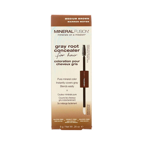 Mineral Fusion Gray Root Concealer, Medium Brown