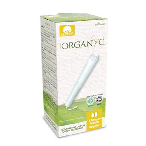 Organyc 100% Organic Cotton Tampons Regular with Applicator 16ct