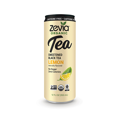 Zevia Organic Sweetened Black Tea Lemon 355mL