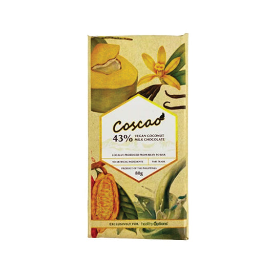 Coscao Vegan Coconut Milk Chocolate 43% Cocoa 80grams