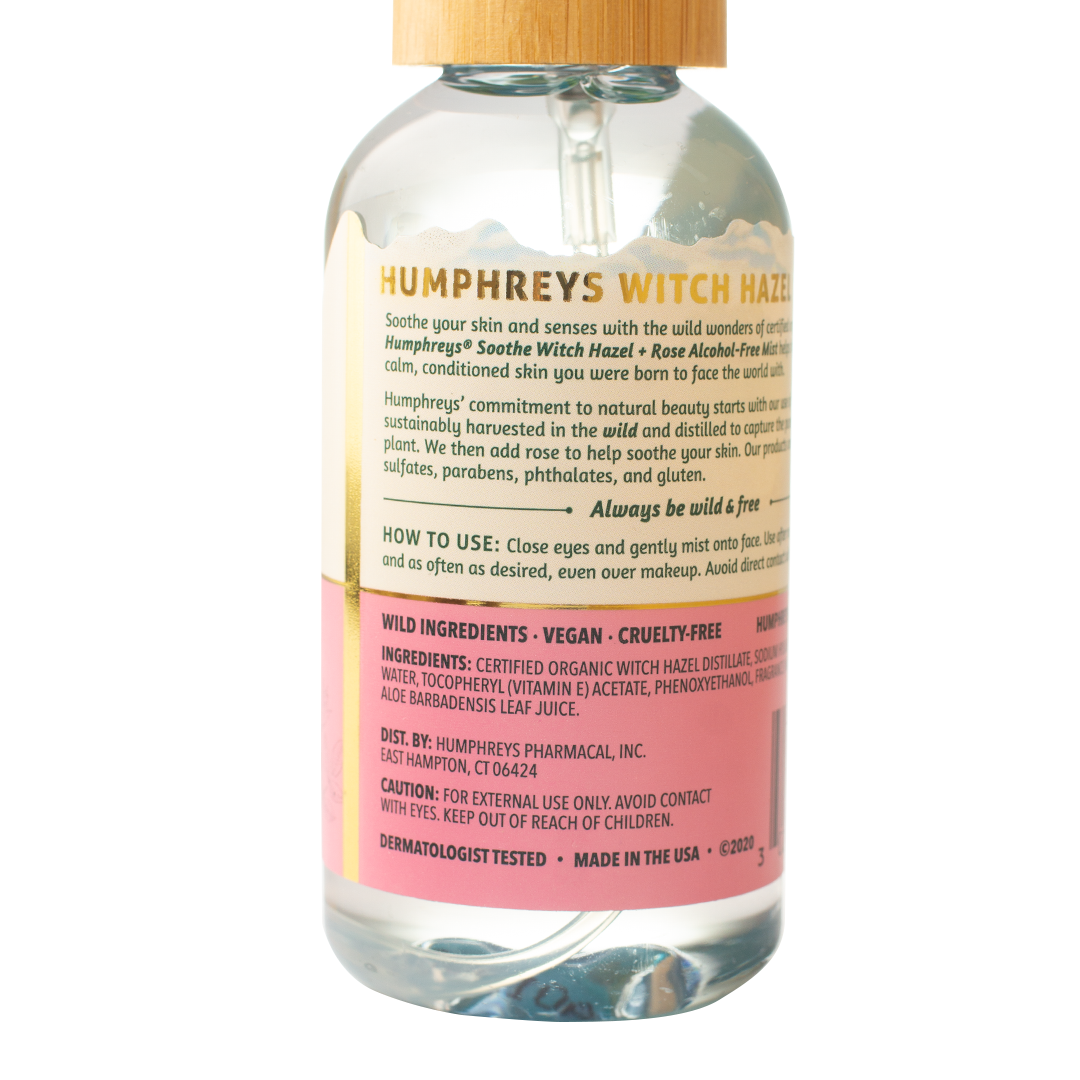 Humphreys Witch Hazel Alcohol-Free Toner Mist  Soothe with Rose 97ml