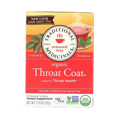 Traditional Medicinals Organic Throat Coat 16 Tea Bags