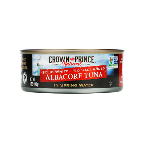 Crown Prince Solid White No Salt Added Albacore Tuna in Spring Water 142g