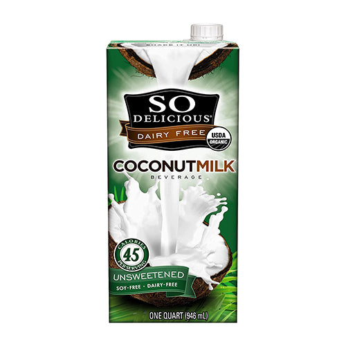 So Delicious Dairy Free Organic Unsweetened Coconut Milk Beverage 946ml