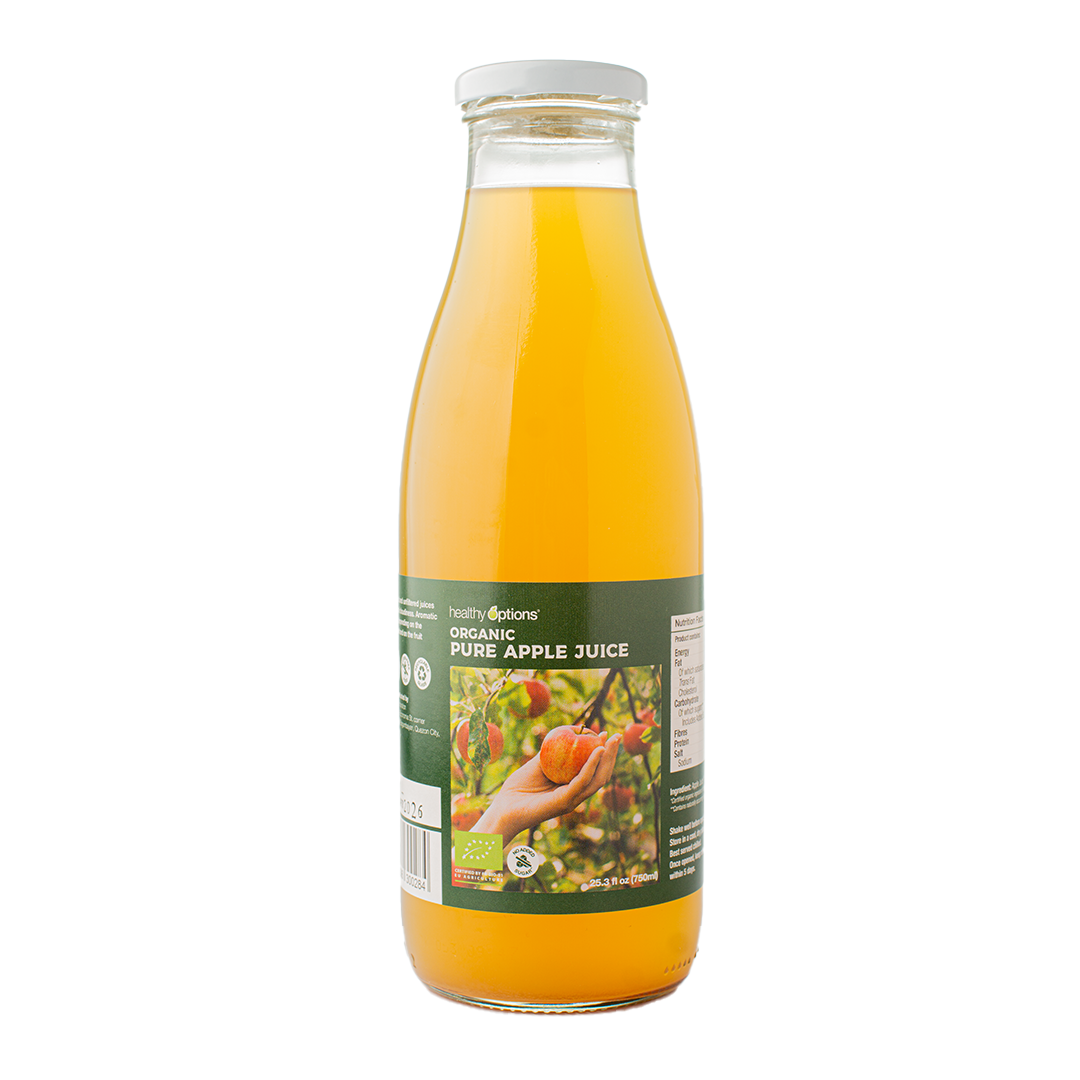 Healthy Options Organic Apple Juice 750ml