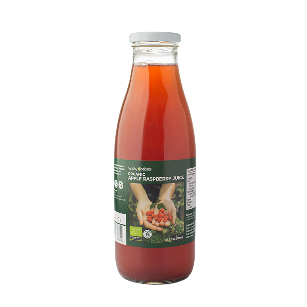 Healthy Options Organic Apple Raspberry Juice 750ml