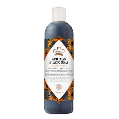 Nubian Heritage African Black Soap Detoxifying & Balancing Body Wash 384ml
