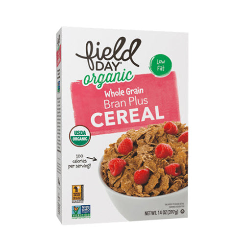 Field Day Organic Whole Grain Bran Plus Cereal 397g