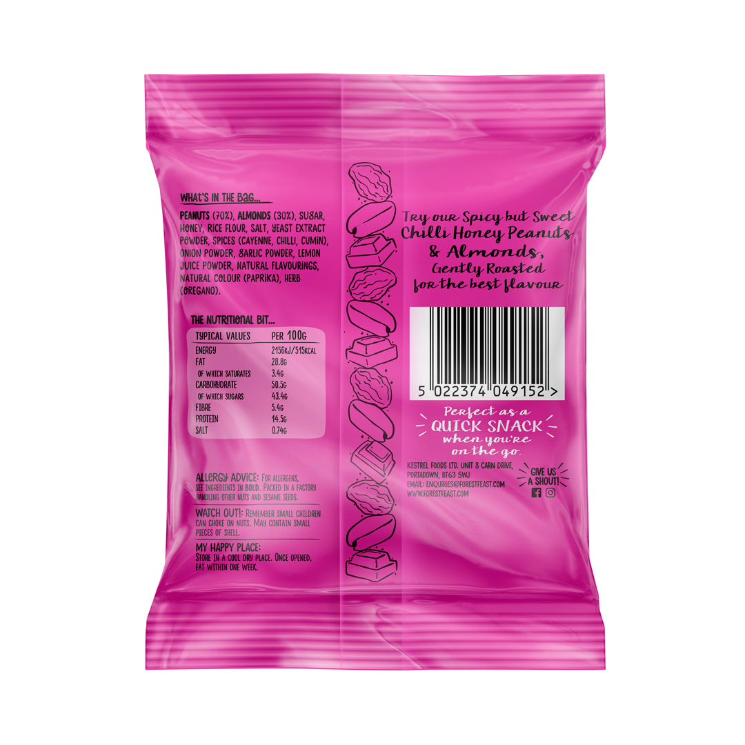 Forest Feast Chili Honey Peanuts & Almonds 50g