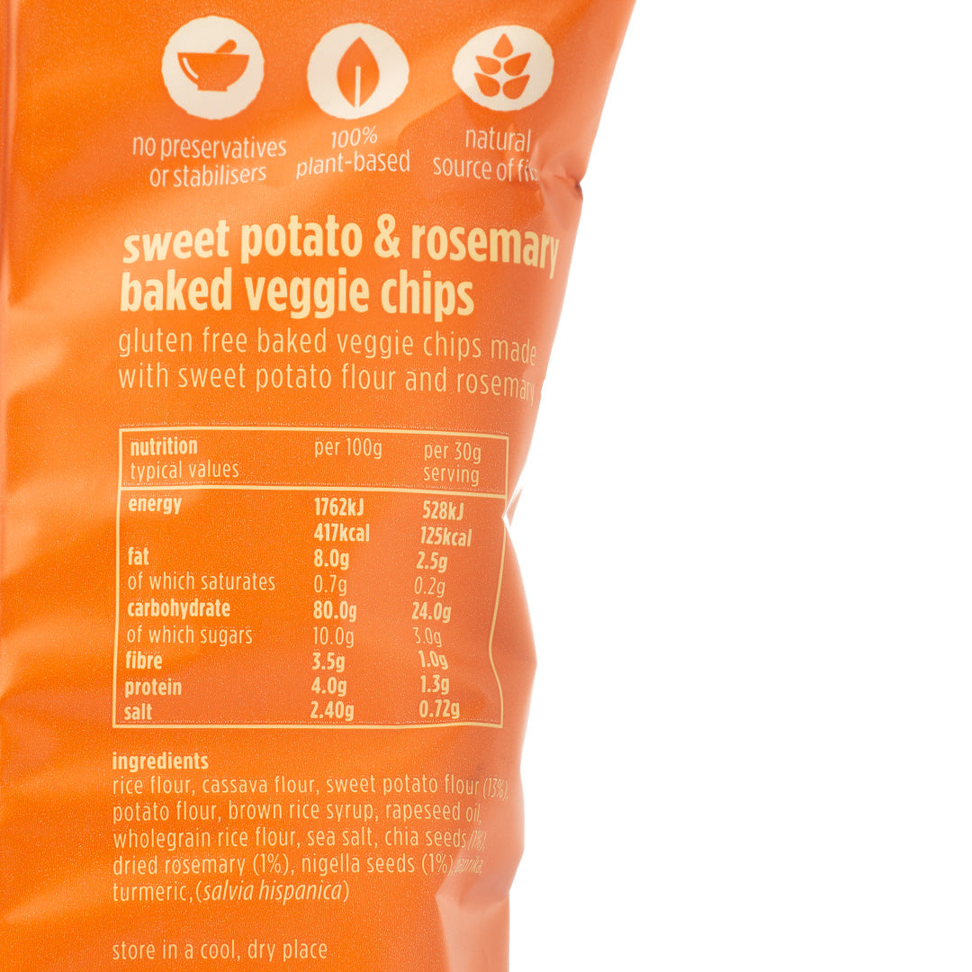 Deliciously Ella Sweet Potato & Rosemary Veggie Crackers 100g