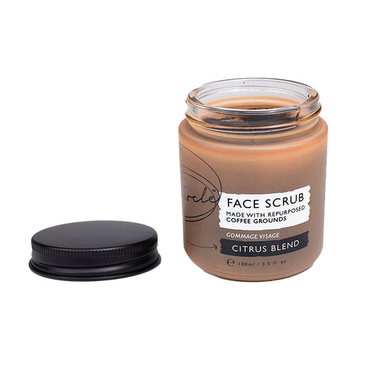 Upcircle Face Scrub Repurposed Coffee Grounds Citrus Blend for Dry Skin 100ml