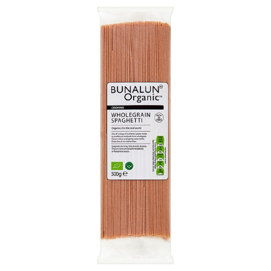 Bunalun Organic Wholegrain Spaghetti 500g