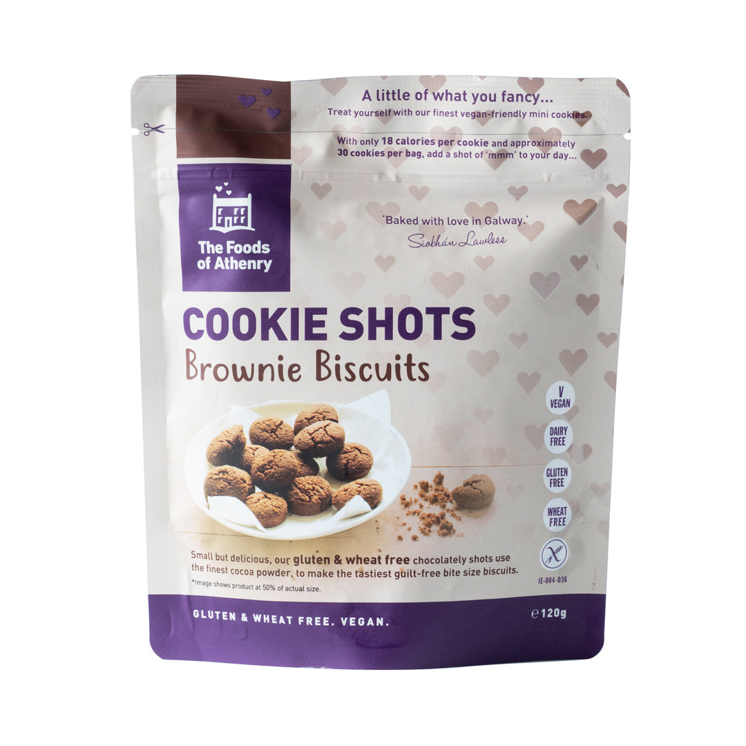 The Foods of Athenry Cookie Shots Brownie Biscuits 120g