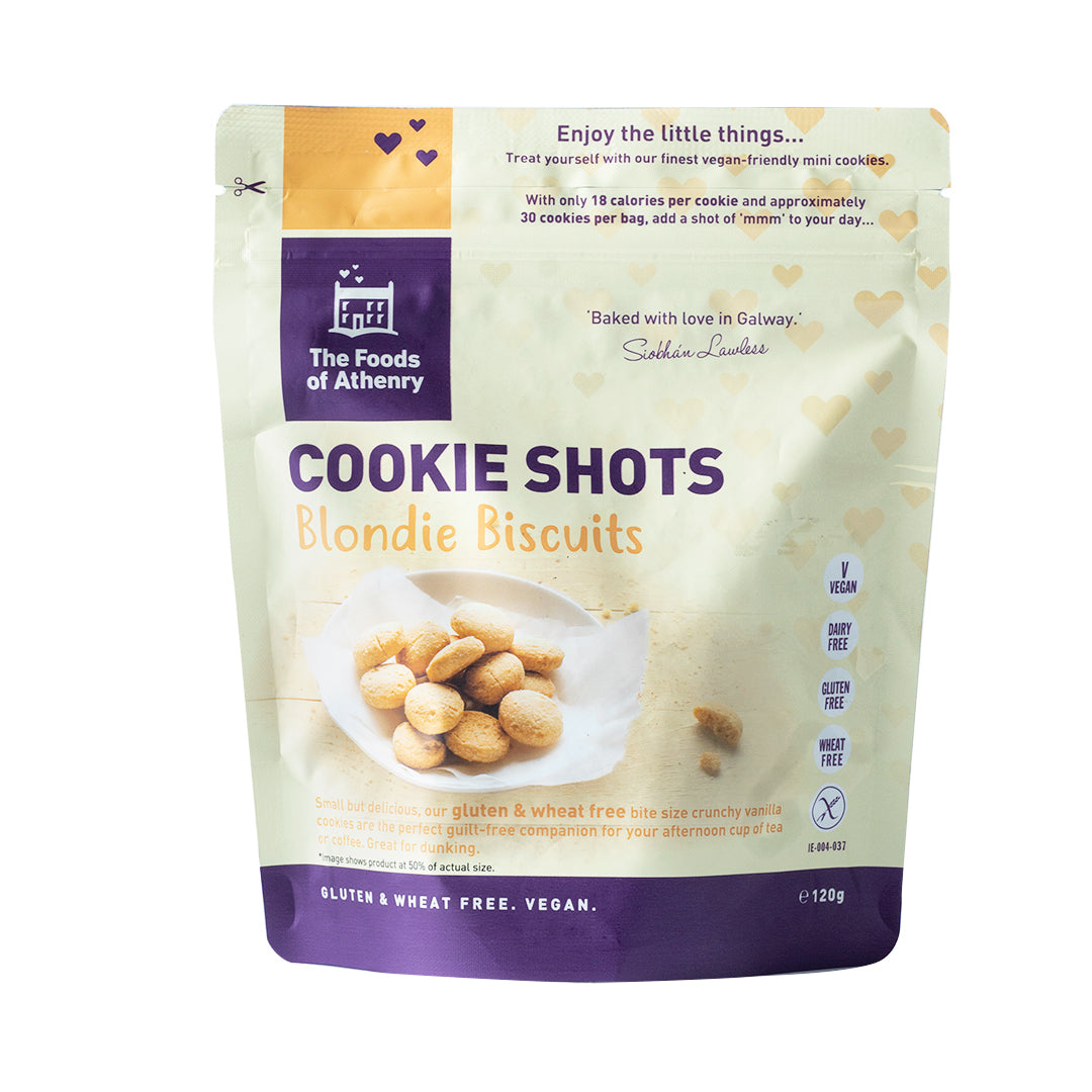 The Foods of Athenry Cookie Shots Blondie Biscuits 120g