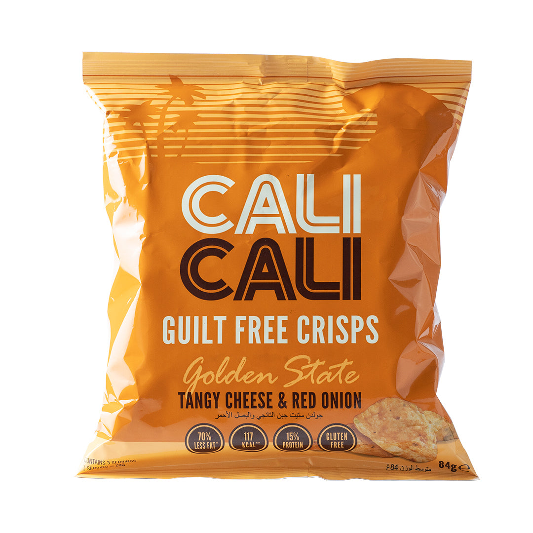 Cali Cali Tangy Cheese & Red Onion Crisps 84g