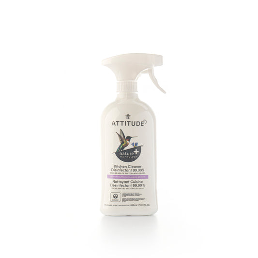 Attitude Kitchen Cleaner Disinfectant 99.99% Lavender & Thyme 800ml