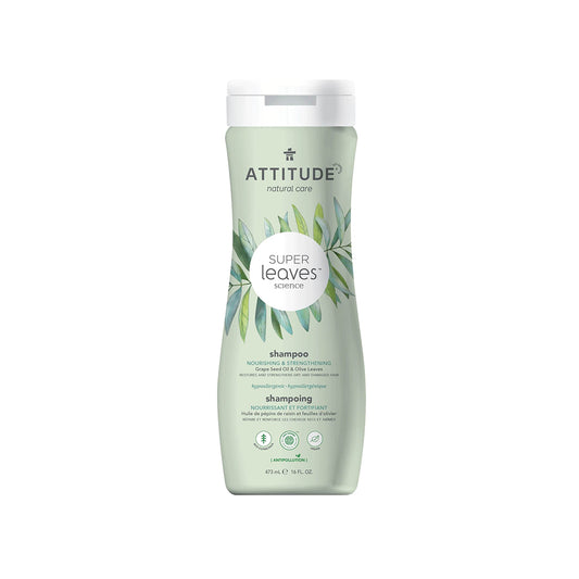 Attitude Super Leaves Shampoo Nourishing and Strengthening Grape Seed Oil and Olive Leaves 473ml