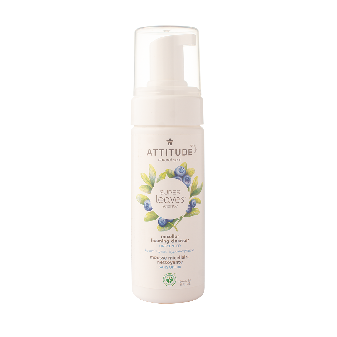 Attitude Super Leaves Micellar Foaming Cleanser Unscented 150ml