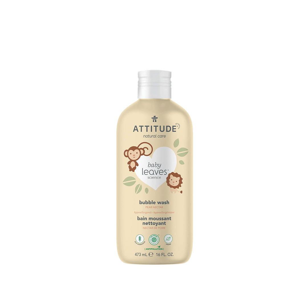 Attitude Baby Leaves Bubble Wash Pure Nectar 473ml