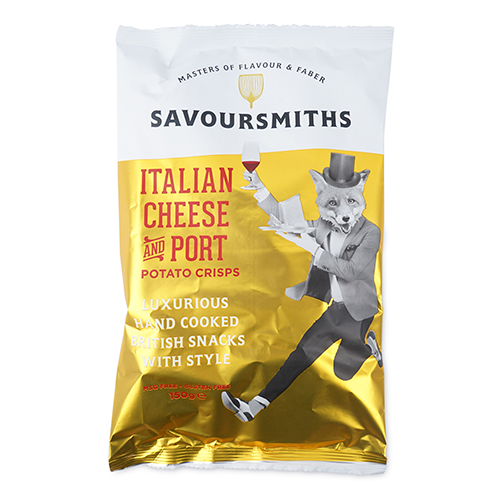 Savoursmiths Italian Cheese and Port Potato Crisps 150g
