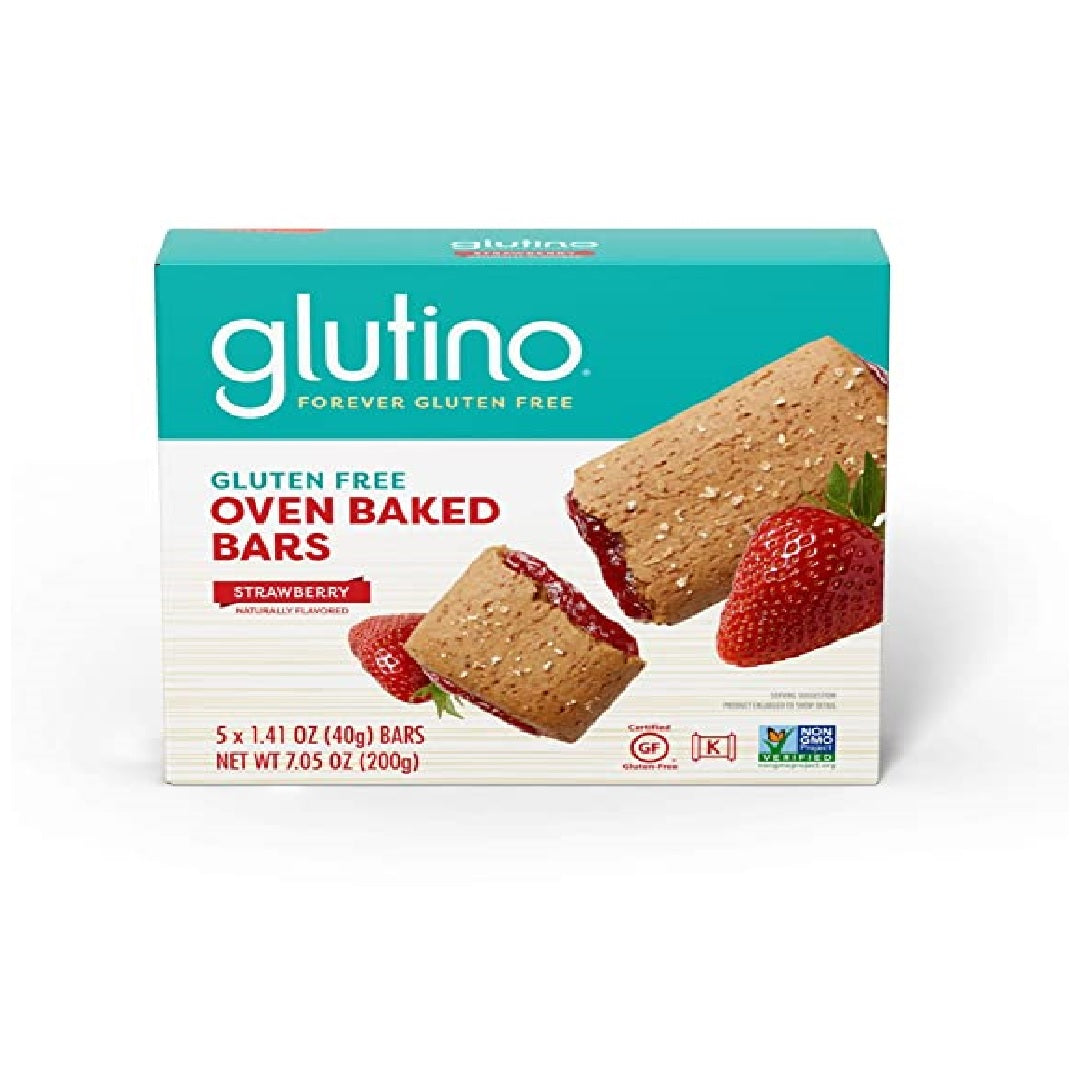 Glutino Gluten-Free Strawberry Oven Baked Bar 200g