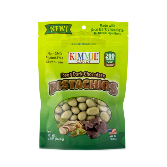 Kimmie Candy Natural Dark Chocolate Covered Pistachios 144g