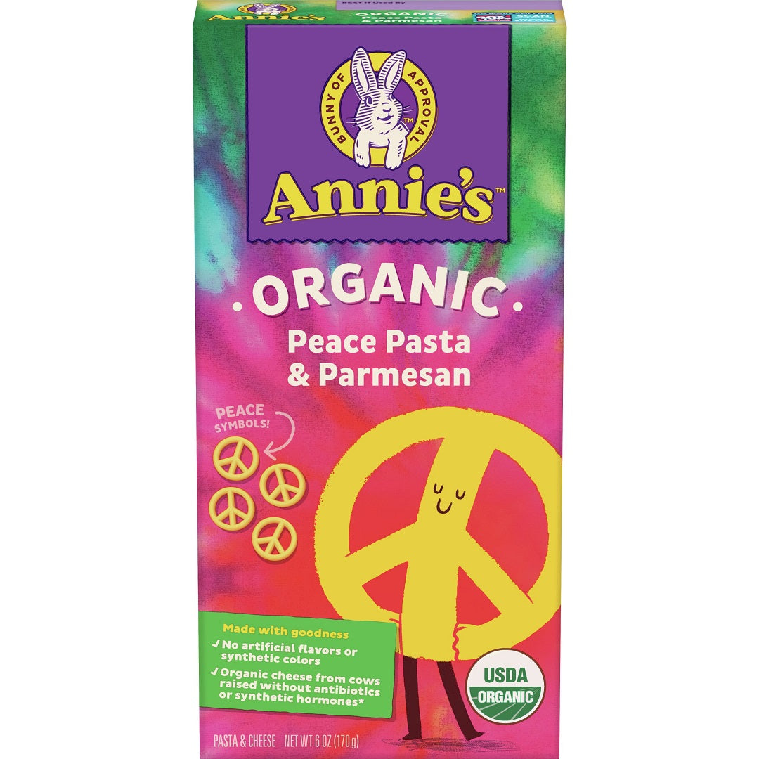 Annie's Homegrown Organic Peace Pasta & Parmesan 170g