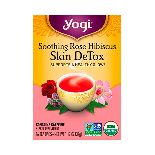 Yogi Soothing Rose Hibiscus Skin Detox 16 tea bags