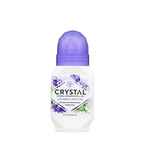 Crystal Body Lavender & White Tea Mineral Roll-on Deodorant 66ml