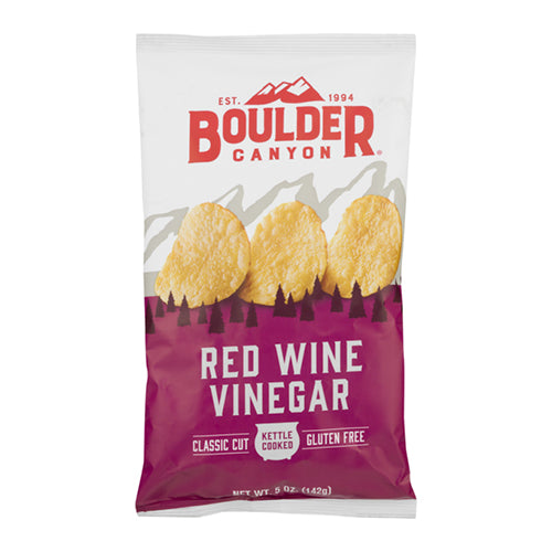Boulder Canyon Red Wine Vinegar Kettle Cooked Potato Chips 142g