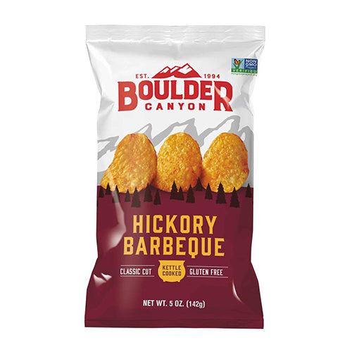 Boulder Canyon Hickory Barbeque Kettle Cooked Potato Chips 142g