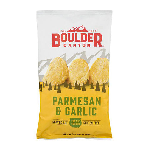 Boulder Canyon Parmesan & Garlic Kettle Cooked Potato Chips 142g