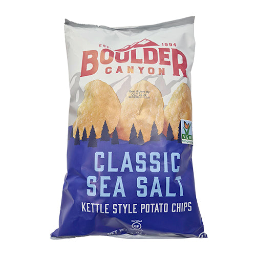 Boulder Canyon Sea Salt Kettle Cooked Potato Chips 142g