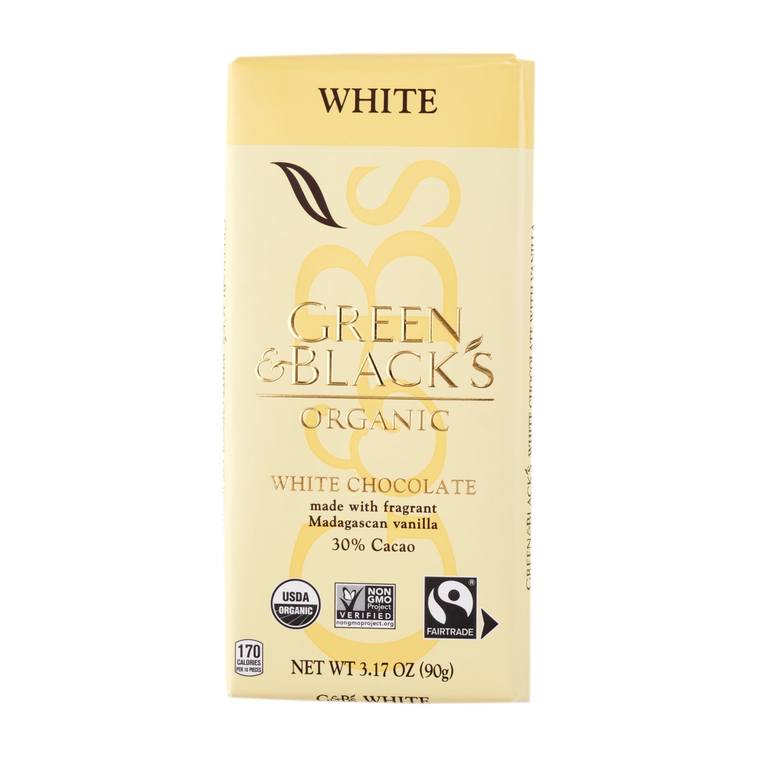 Green & Black's Organic White Chocolate 30% Cacao 90g – Healthy Options